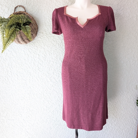 St.John evening wearSantana knit dress pink size‎ L
